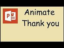 Video thumbnail for How to make a thank you animation in Powerpoint