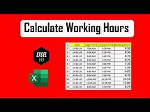Video thumbnail for How To Count Or Calculate Hours Worked In Excel