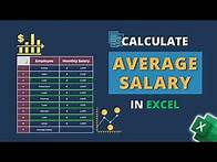 Video thumbnail for How to Calculate Average Salary in Excel