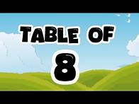 Video thumbnail for Learn Multiplication table of 8 | Table of 8 | 8 Times Table ​⁠​⁠​⁠​⁠| 8 ka table ​⁠@Easybusykids