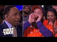 Video thumbnail for Stephen A. gets booed for his LSU vs. Clemson CFP National Championship prediction | First Take