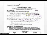 Video thumbnail for Chemistry Report Writing Video 1 Pre lab