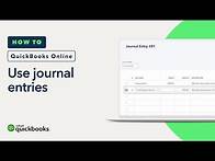 Video thumbnail for How to use journal entries in QuickBooks Online