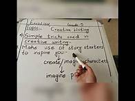Video thumbnail for Grade 3/English/ creative writing