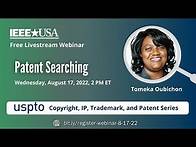 Video thumbnail for Livestream Webinar: Patent Searching (USPTO Series)