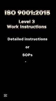 Video thumbnail for ISO 9001:2015 - Level [03] - Work Instruction