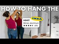 Video thumbnail for IKEA Hovet Mirror Installation and Hang Guide