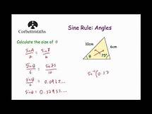 Video thumbnail for Sine Rule Angles - Corbettmaths