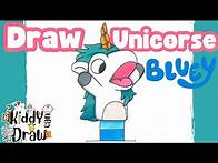 Video thumbnail for How to Draw Unicorse from Bluey – Easy Step-by-Step!