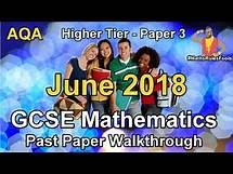 Video thumbnail for GCSE Maths AQA June 2018 Paper 3 Higher Tier Walkthrough