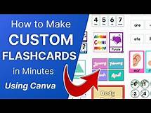 Video thumbnail for [HOW-TO] Make Custom FLASHCARDS with Pictures in Canva! (1000+ Templates)
