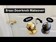 Video thumbnail for Brass Doorknob makeover// How to Spray Paint Hardware