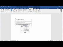 Video thumbnail for How to Make a Fill in the Blank Form With Word: Create fillable forms in Word