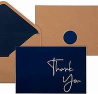 Video thumbnail for VNS Creations Thank You Cards With Envelopes Bulk Set & Stickers - 100 Pack 4x6 Blank Thank You Notes Bulk Box Set - Large Note Card Small Business, Wedding, Baby Shower & Bridal Shower - Navy Blue