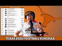Video thumbnail for TEXAS LONGHORNS 2025 COLLEGE FOOTBALL SCHEDULE PREVIEW