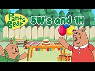 Video thumbnail for WH- questions for kids | 5W 1H |When?, Where?, Why?, Who? and What?| Learn easy English | #PantsBear