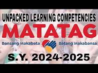 Video thumbnail for MATATAG Curriculum-Unpacked Learning Competencies
