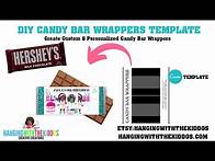Video thumbnail for Candy Bar Wrapper tutorial Template: Canva.com