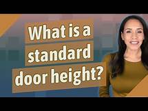 Video thumbnail for What is a standard door height?
