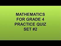 Video thumbnail for Math Grade 4 Practice Quiz Set #2 Part 1