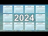 Video thumbnail for Calendar 2024