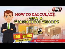Video thumbnail for How to Calculate CBM & Volumetric Weight