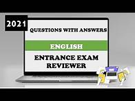 Video thumbnail for Entrance Exam Reviewer 2021 | Common Questions with Answers in English