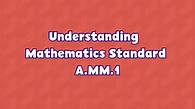 Video thumbnail for Algebra Algebra | Understanding Algebra: Concepts & Connections Standard A.MM.1