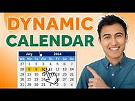 Video thumbnail for Make an Awesome Dynamic Calendar in Excel