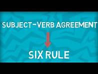 Video thumbnail for Subject-Verb Agreement | Six important Rules | Part 2
