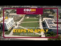 Video thumbnail for Step-by-Step Guide to Applying for a Graduate/Masters Program via Cal State Apply | CSUDH