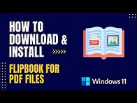 Video thumbnail for How to Download and Install Flipbook for PDF Files For Windows