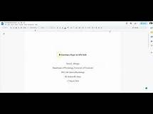 Video thumbnail for Formatting a 7th Edition APA Paper using Google Docs