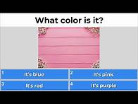 Video thumbnail for Quiz to learn English: What color is it?