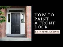 Video thumbnail for DIY: How To Paint A Wooden Front Door