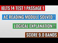 Video thumbnail for IELTS Cambridge 14 Test 1 Passage 1 AC Reading with logical expl I The importance of Children’s play