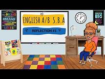 Video thumbnail for Csec English SBA / Reflection 1/ How to approach Reflection 1( SAMPLE INCLUDED)