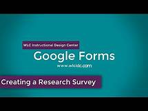 Video thumbnail for Google Forms - Creating a Research Survey