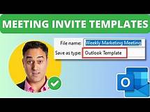 Video thumbnail for Efficiently Plan Meetings with Meeting Invite Template in Outlook