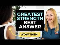 Video thumbnail for What is Your Greatest Strength? Answer Samples to Ace the Job Interview