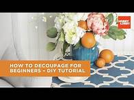 Video thumbnail for How to Decoupage for Beginners – DIY Tutorial | Hobby Lobby®