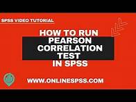Video thumbnail for How to Run Pearson Correlation Test in SPSS - Explained Step by Step