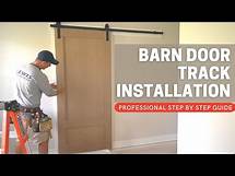 Video thumbnail for Barn Door Track Installation | Step by Step Guide