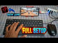 Video thumbnail for New App 2024 😱 Full Setup Keyboard and Mouse in Mobile | keyboard and mouse on mobile full setup