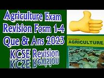 Video thumbnail for Form 2 Agriculture Revision | Questions & Answers | Questions & Answers | KCSE Revision