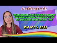 Video thumbnail for A walkthrough on the DM 017 s. 2025 | Understanding the PMES 2025 for Teachers #rpms #teacherracky