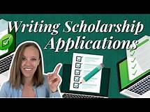 Video thumbnail for How to Write an Application for a Scholarship