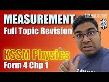 Video thumbnail for Measurement / KSSM Physics Form 4 Chapter 1 / Mr Ruel Revision Lesson