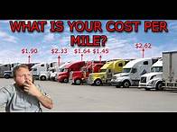 Video thumbnail for HOW TO FIGURE OUT YOUR COST PER MILE! SEMI & HOTSHOT!