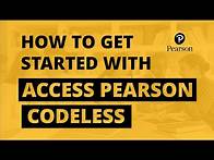 Video thumbnail for How to get started with Access Pearson Codeless